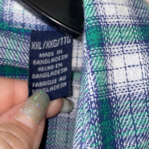 Wrangler Plaid Pearl Snap Cotton Button Up Wrancher Shirt Size XXL - Picture 3 of 8
